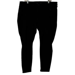 Old Navy Rock Star Mid Rise Super Skinny black denim jeans women’s 18 short